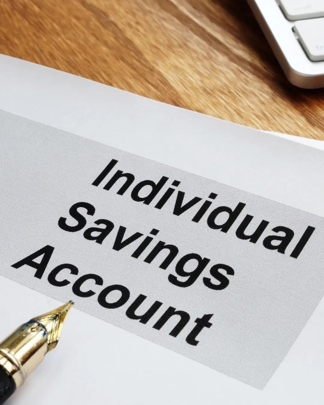 A card reading Individual Savings Account