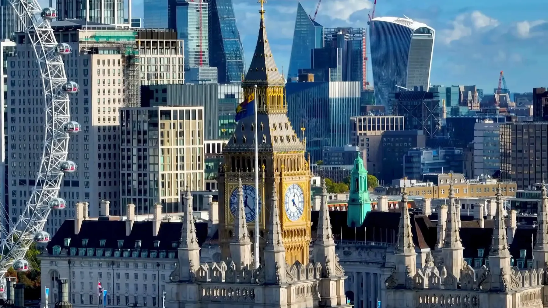 The London skyline from the South Bank