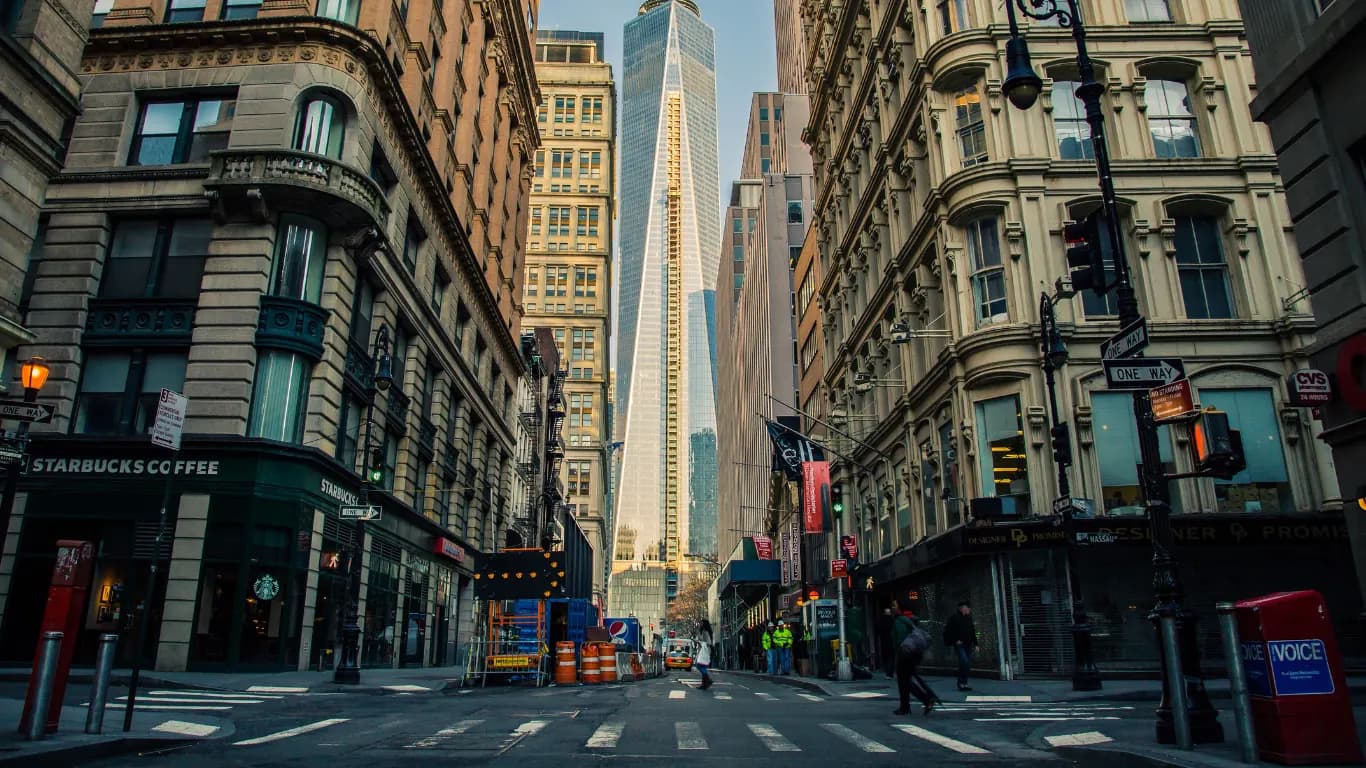 A street in Lower Manhattan